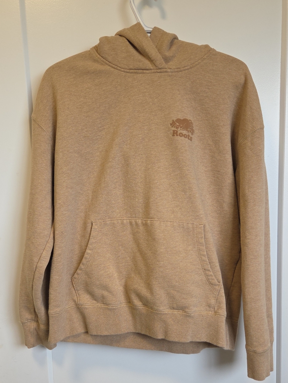 Roots Women's Hoodie in Tan Small